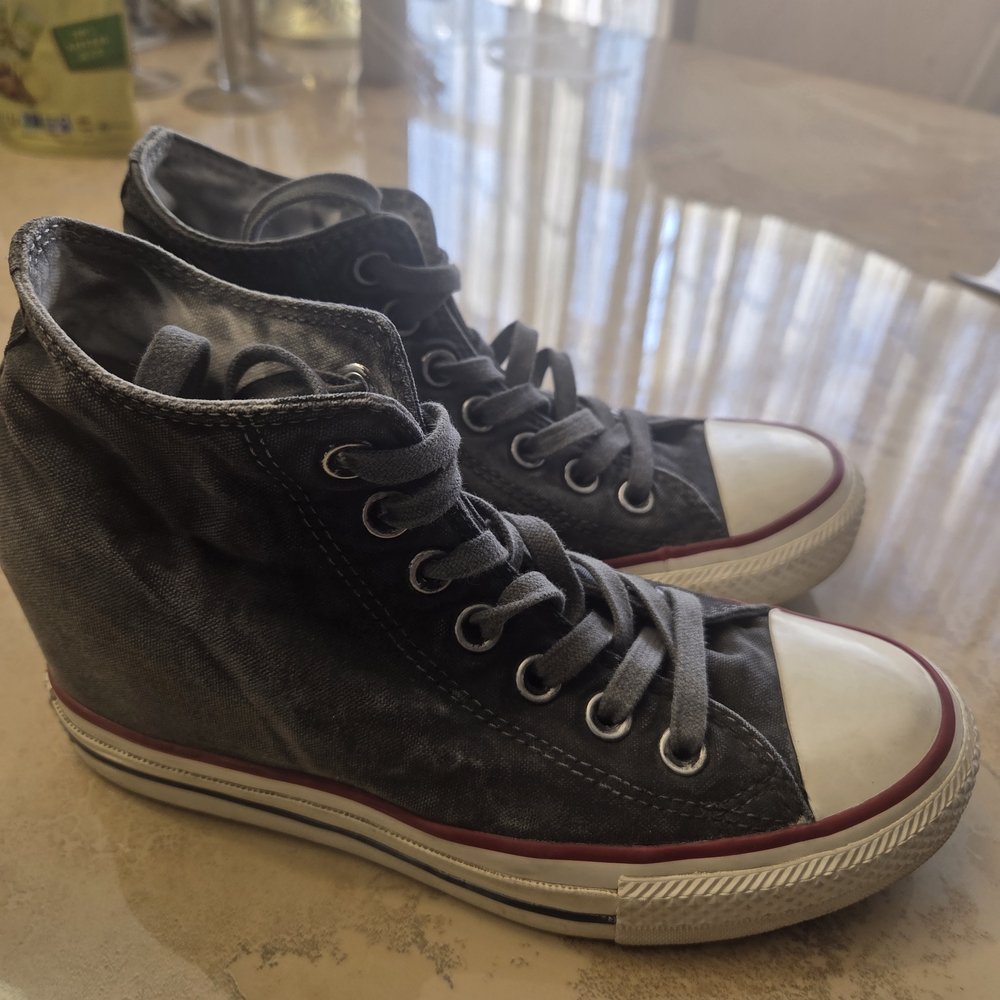 Stylish Black High-Top Sneakers